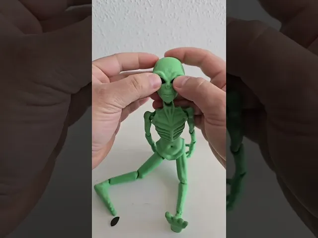 Flexi Alien / Print in Place / Multiparts & Multicolor video thumbnail