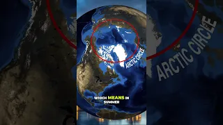 The sun NEVER sets here! 24 hours of daylight in summer ☀️😳 #arctic