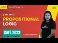 Propositional Logic Discrete Math GATE 2023 CRASH COURSE