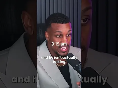 This guys morning routine is fake…