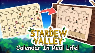 I Made the Stardew Valley Calendar in Real Life and Put my Friends in it