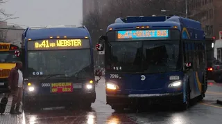 NYCT Bus 40-Foot Bus Action on the Bx41 Select Bus Service at Webster Avenue Melrose Avenue