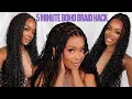 5 Minute Boho Braids HACK THIS CHANGED THE GAME NO MORE 3 Hour Braiding Discomfort OMGHERHAIR