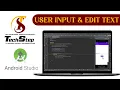 Lecture 11 User Input Edit Text Android Studio TechStep Sahiwal