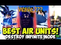 New Best Air Units SOLO Did INSANE DAMAGE HIGH WAVE ASTD Infinite Mode Challenge