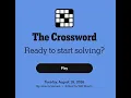 The New York Times Crossword 2026