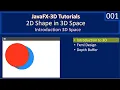 2D Shape in 3D Introduction to 3D Java FX 3D Tutorials