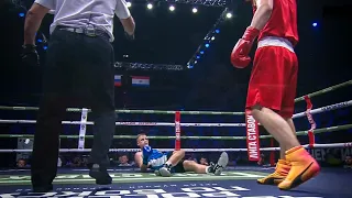 Нокаут в первом раунде! Бой за выход в финал чемпионата России по боксу