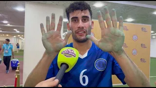 لاعب الطلبة زيد إسماعيل انصبغنا من ورة الملعب والطلبة يستحق بطولة خارجية 