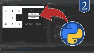 Sliding Puzzle Game in Python using Pygame and Object Oriented - Part 2