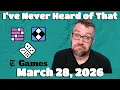 I ve Never Heard of That - The New York Times Games