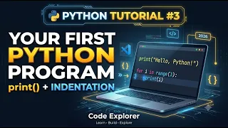 Python Tutorial Your First Python Program print Indentation