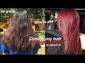 from dark brown hair to red hair NO BLEACH