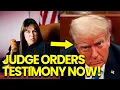 Download Lagu Trump ORDERED to Testify Under Oath as Judge REJECTS Last Minute Appeal