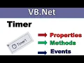 Timer control in vb net Properties methods and events vb net in hindi