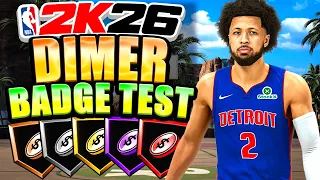NBA 2K26 Dimer Badge Test