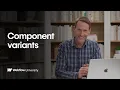 Component variants for clean flexible designs Webflow tutorial