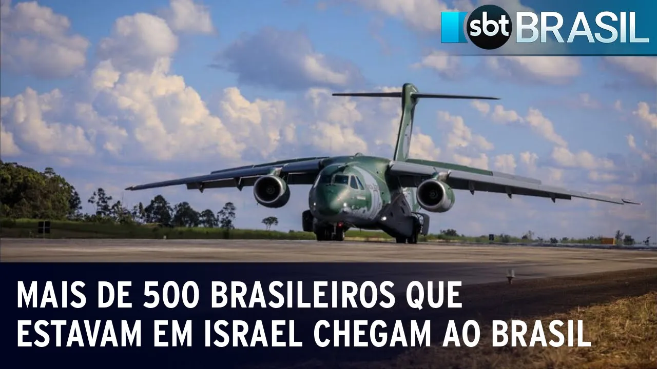 Mais de 500 brasileiros que estavam em Israel chegam ao Brasil | SBT Brasil (12/10/23)