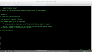 Plotting trigonometric function using gnuplot with pipe command