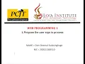 Web Programming Task 03 1st year Java institute