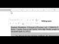 Formatting Your Bibliography in Turabian Style