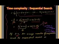 Time complexity Sequential Search
