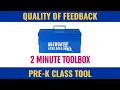2 Minute Toolbox Pre K Quality of Feedback