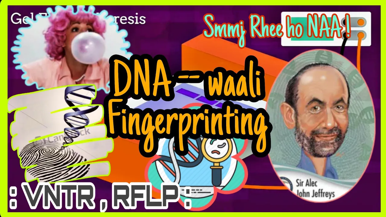 | What Is DNA FINGERPRINTING | { INTRODUCTION } Polymorphic DNA VNTR | Gel Electrophoresis Blotting