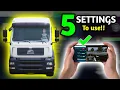 5 BEST SETTINGS To Use in Truckers of Europe 3 FIX lag improve performance more