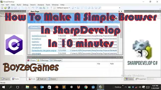 How to make a browser in sharpdevelop