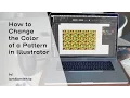 How to Change the Color of a Pattern in Illustrator