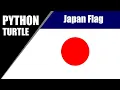 Python Turtle - Draw Japan National Flag In Python Turtle Graphics By