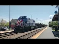 Metra 11 leads work train at Northbrook IL
