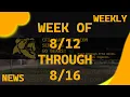 CFI-BARK Weekly News 8-12 through 8-16