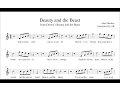 Beauty and the Beast - Sheet Music PDF Alto Sax Cover
