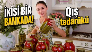 İkisi bir bankada! Qışa Pomidor və Xiyar Turşusu tədarükü! Çeri pomiyor turşusu!