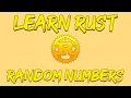 Rust Programming Tutorial - Generating Random Number Basic Guessing Game