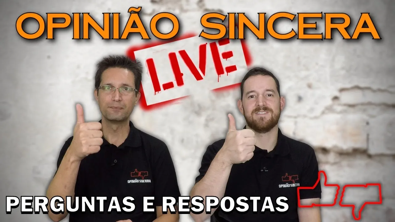 Live semanal do Opinião Sincera - Perguntas e Respostas
