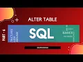 SQL Alter Table Command Tamil Dev