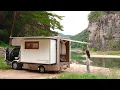 Download Lagu ⛰️동양화같은 풍경 속, 아무도 없는 노지에서 트럭으로 강아지와 차박캠핑🚛 | 맹개마을투어 | 안동찜닭 | 캠핑하며 그림그리기