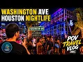 Houston Nightlife Washington Avenue TC Jester to Shepherd POV Travel Vlog 4K 60fps