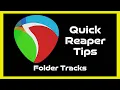 Quick Reaper Tips Folder Tracks