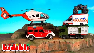 Çocuklar için oyuncak araçlarla macera 🚁🚙