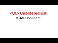 Using Unordered list in HTML - Powerpoint Presentation