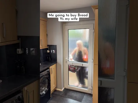 Me v my wife going to buy bread 😂