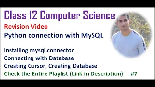 Class 12 Computer Science Python with MySQL Revision