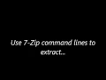Extract macOS Sierra hfs files with Windows Using 7zip Command Lines