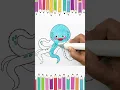 Octopus Coloring Pages Fun And Learn Colors for Preschooler And Kids