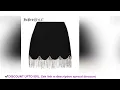 Download Lagu REVIEW TWOTWINSTYLE Black Patchwork Chain Casual High-waisted Skirt Females Korean Fashion A Line Mi