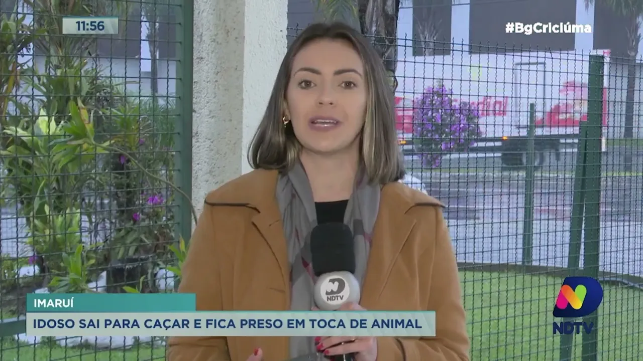 Idoso sai para caçar e fica preso em toca de animal no Sul de SC